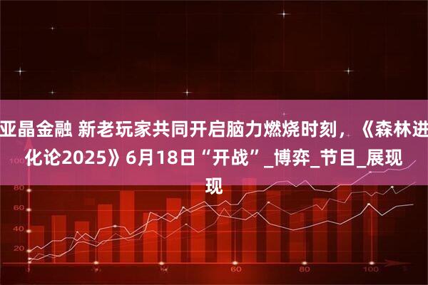亚晶金融 新老玩家共同开启脑力燃烧时刻，《森林进化论2025》6月18日“开战”_博弈_节目_展现