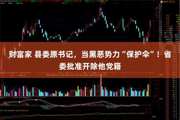 财富家 县委原书记，当黑恶势力“保护伞”！省委批准开除他党籍